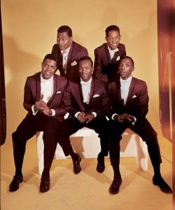 The Contours, from L to R: Jerry Green, Sylvester Potts, Council Gay, Huey Davis, Billy Gordon. Courtesy of the Paul Nixon Collection 