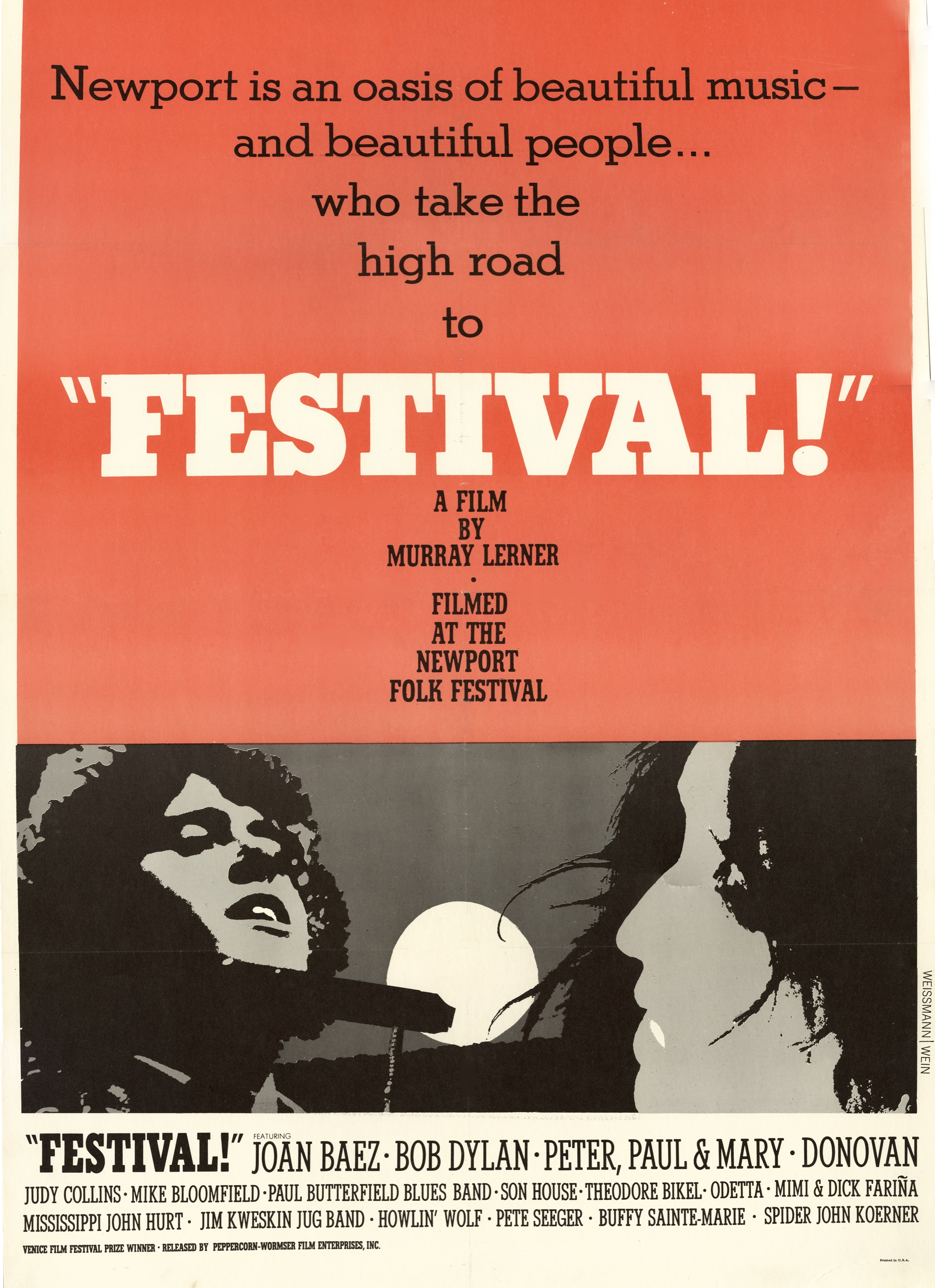 Murray Lerner;  September 12th re-release of Festival! by Criterion Collection